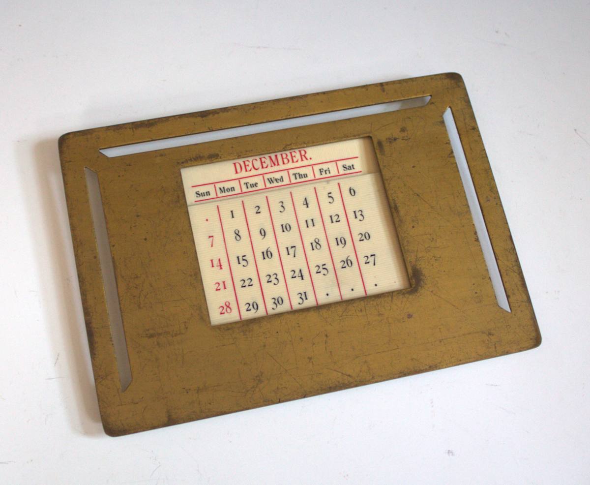 Perpetual Calendar by Bradley & Hubbard Manufacturing Company 