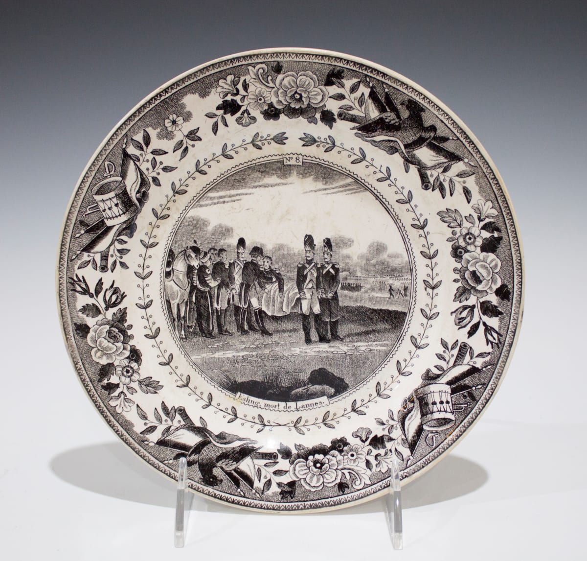 Plate by Creil et Montereau 