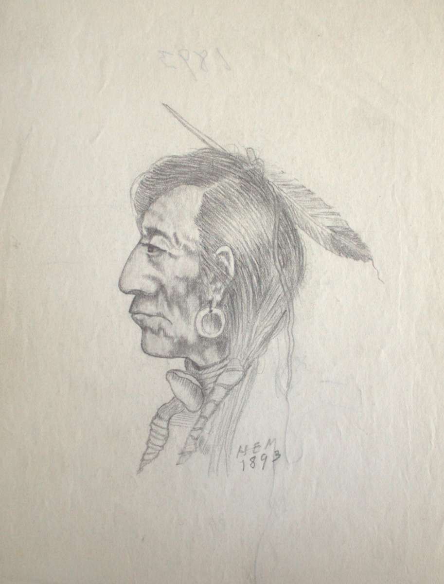 Three Portraits of Cherokees by HEM 