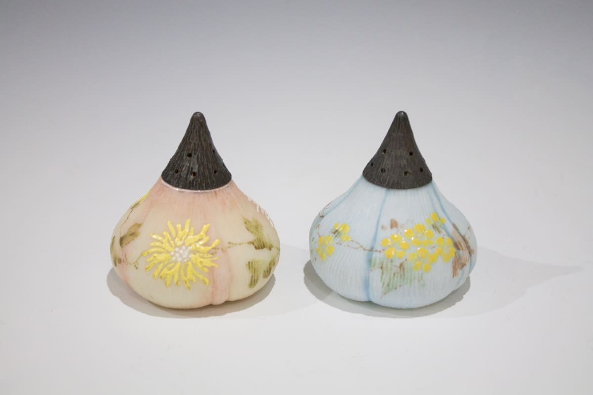 Salt and Pepper Shakers by Mt. Washington Glass Company 