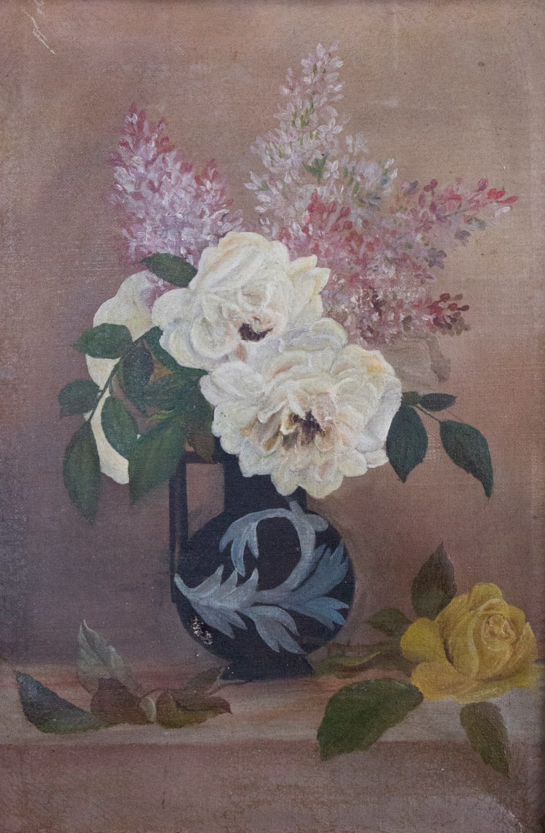 Still Life with Roses and Lilacs by Unknown 