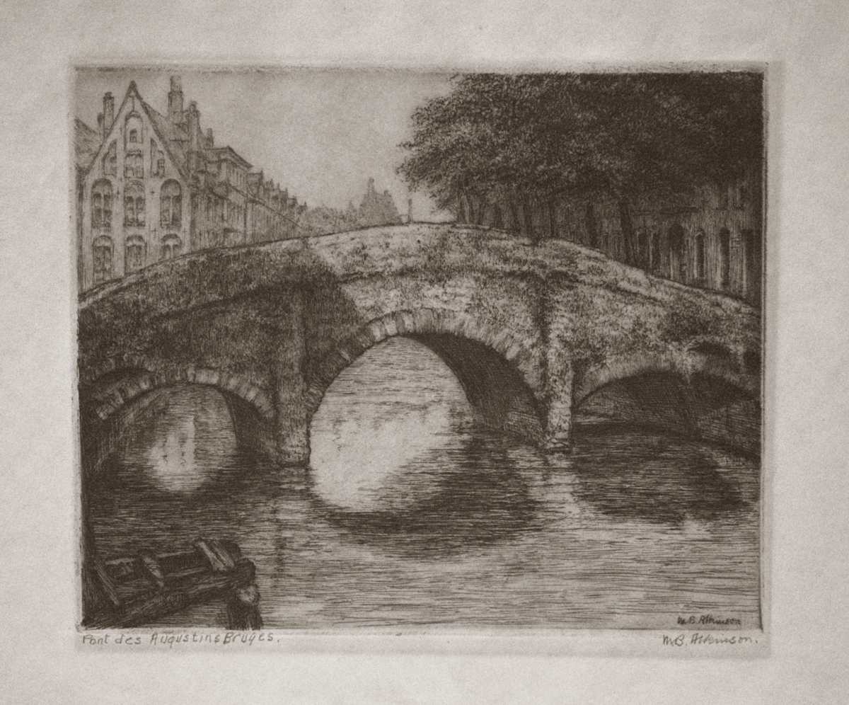 Pont des Augustins, Bruges by M.B. Atkinson, Image 1.