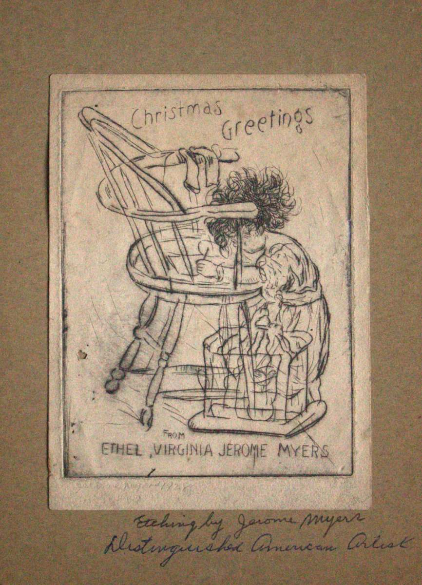 Christmas Greetings by Jerome Myers, Image 1.