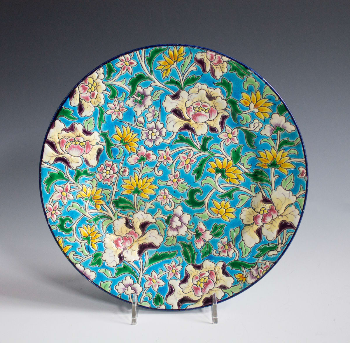 Plate by Longwy Faience, Image 2.