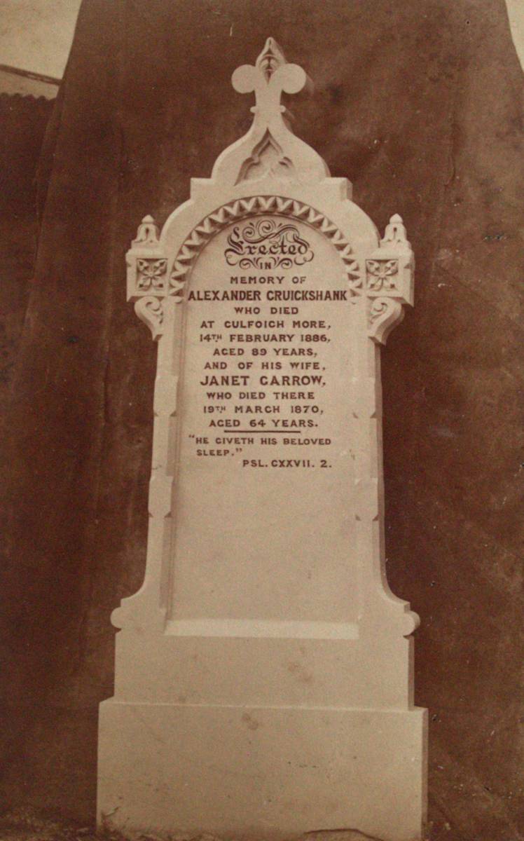 Gravestone by Thomas Goodwillie 