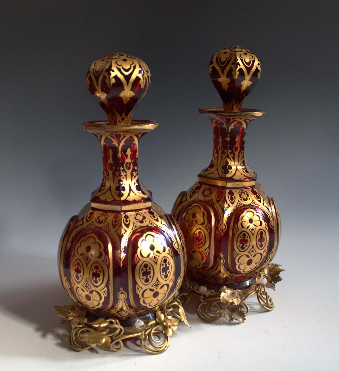Bottles (Set of Two) by Unknown, Bohemia, Image 1.