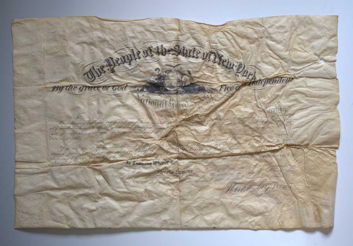 Certificate by Unknown, New York, Image 1.