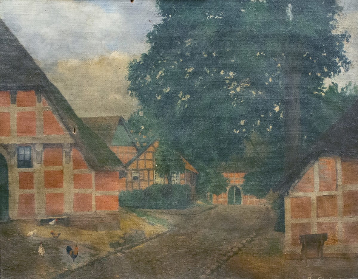 Farm Scene by A. von Clausewitz 