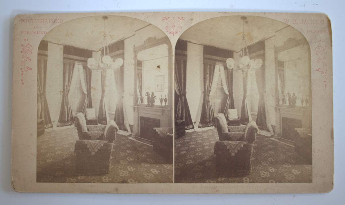 Parlor, Windsor Hotel, Denver by William Henry Jackson, Image 1.