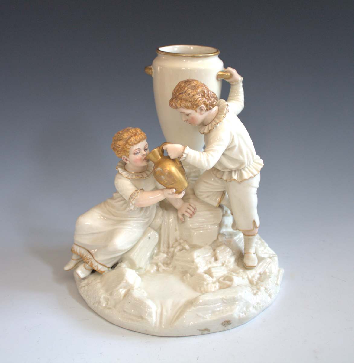 Figural Group by Royal Worcester, James Hadley, Image 3.