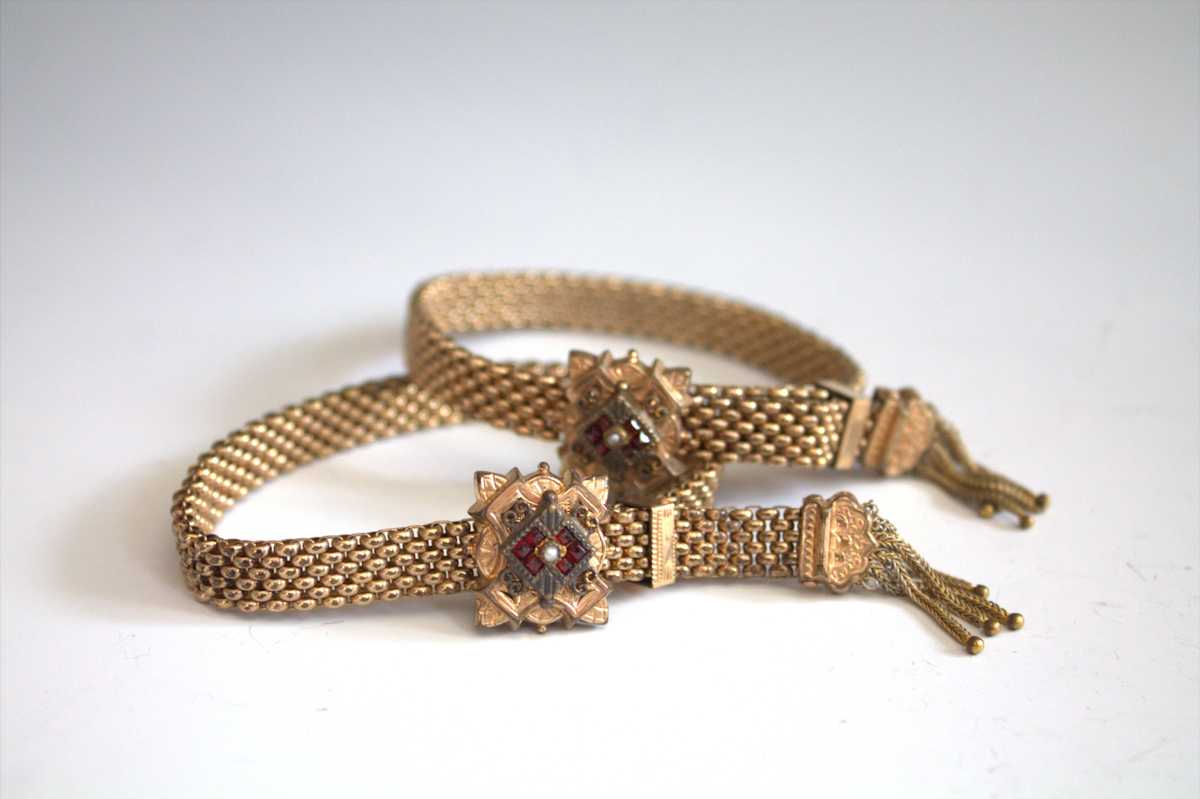 Slide Bracelets (Set of Two) by Unknown, Bohemia, Image 1.