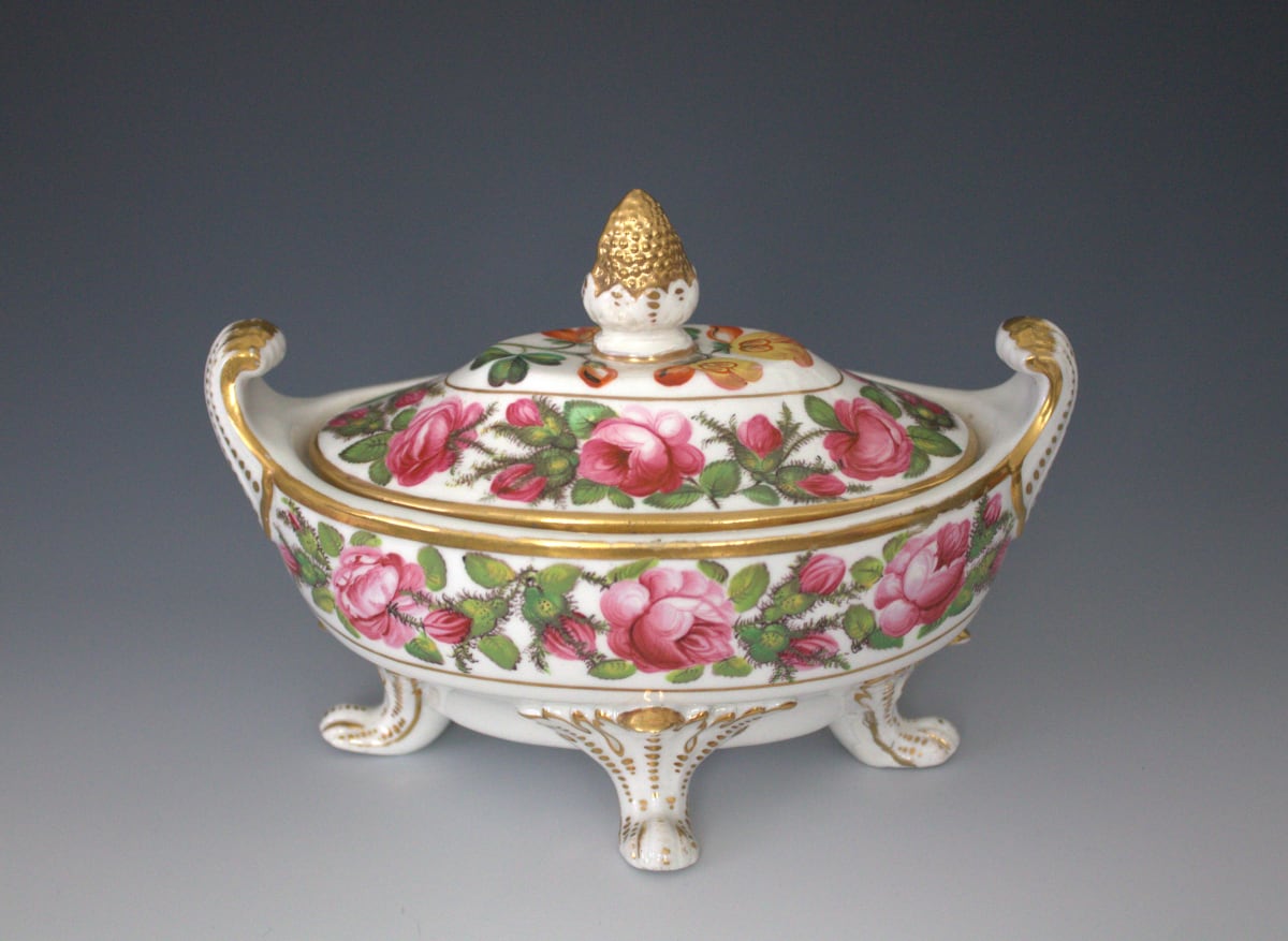 Covered Sugar or Sauce Tureen by Coalport, Image 1.
