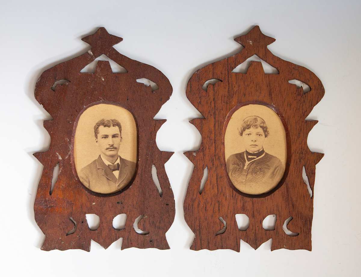 Pair of Primitive Frames by Unknown, United States, Image 1.