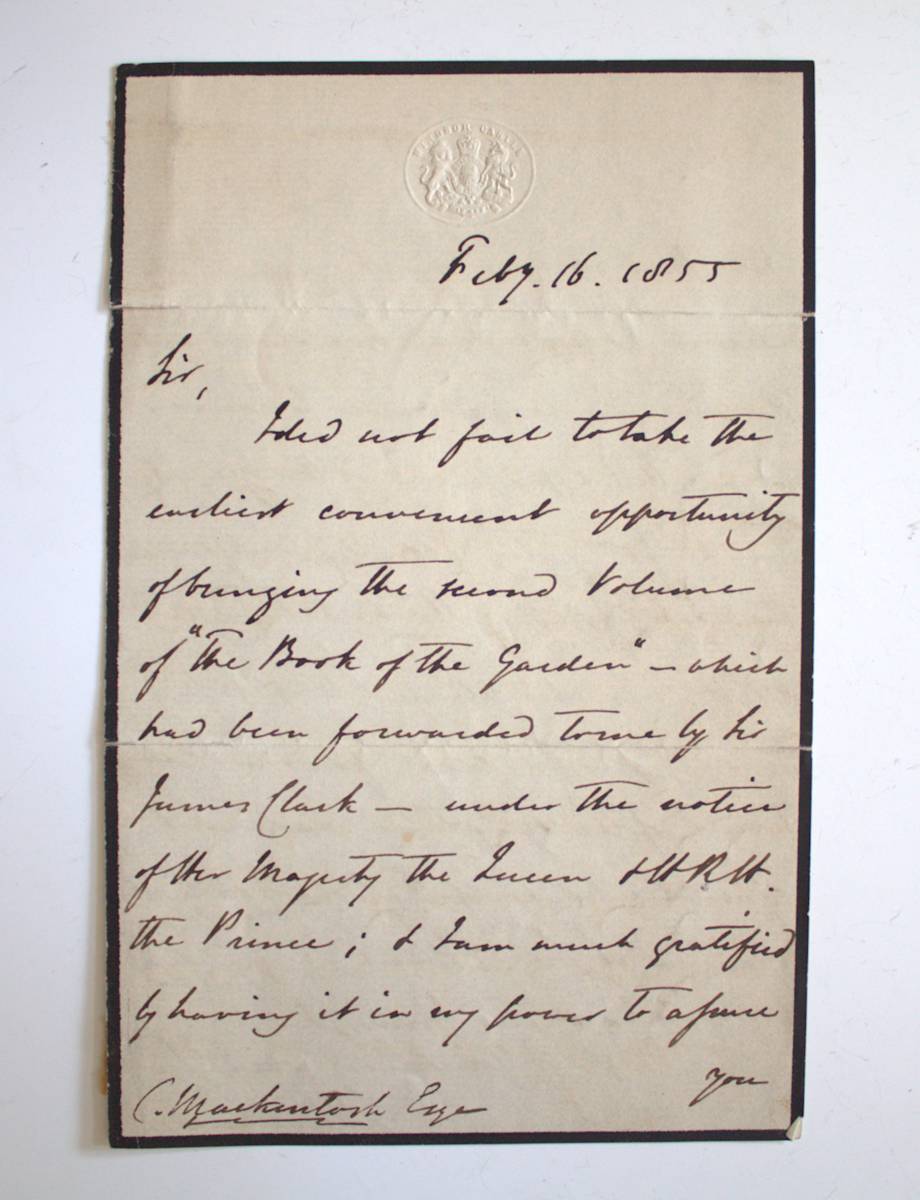 Letter by Charles McIntosh, John H. Glover, Image 1.