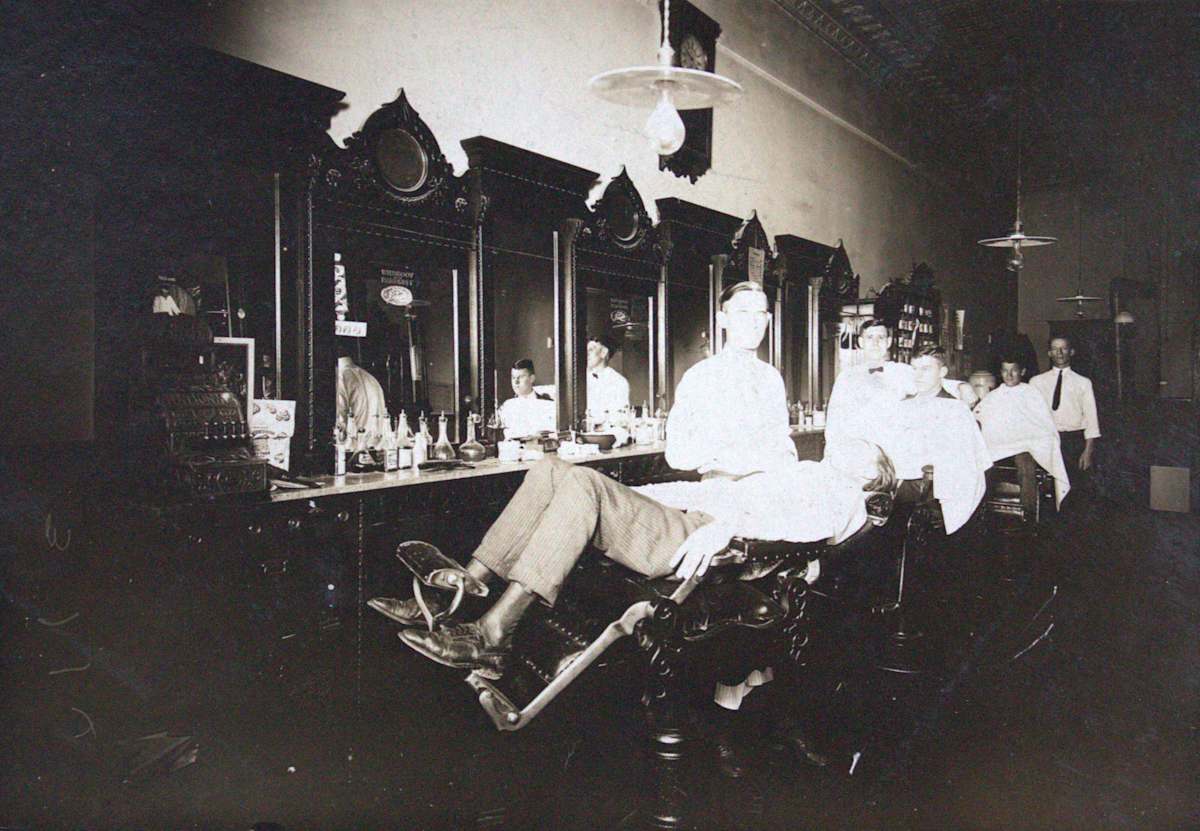 At the Barber Shop by Unknown, United States, Image 1.