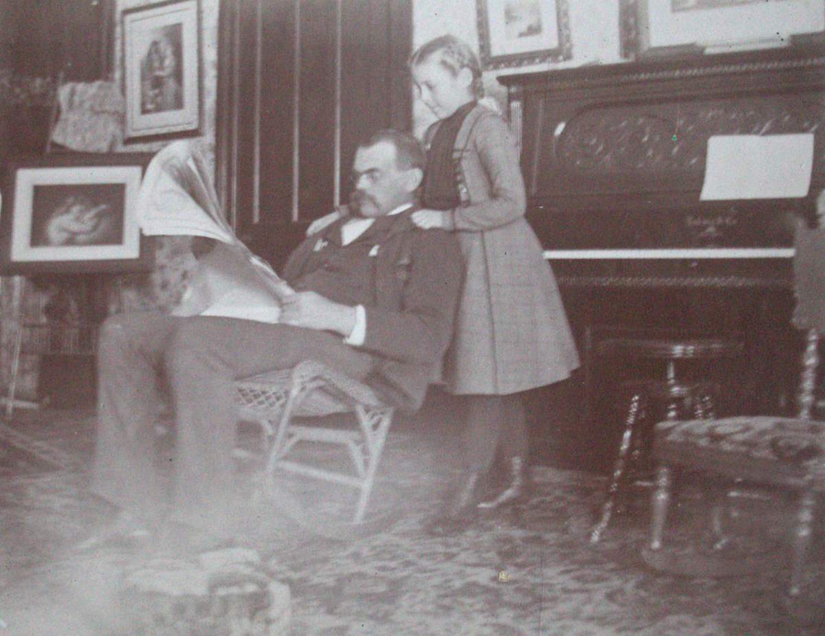 Parlor Reading by Unknown, United States, Image 1.