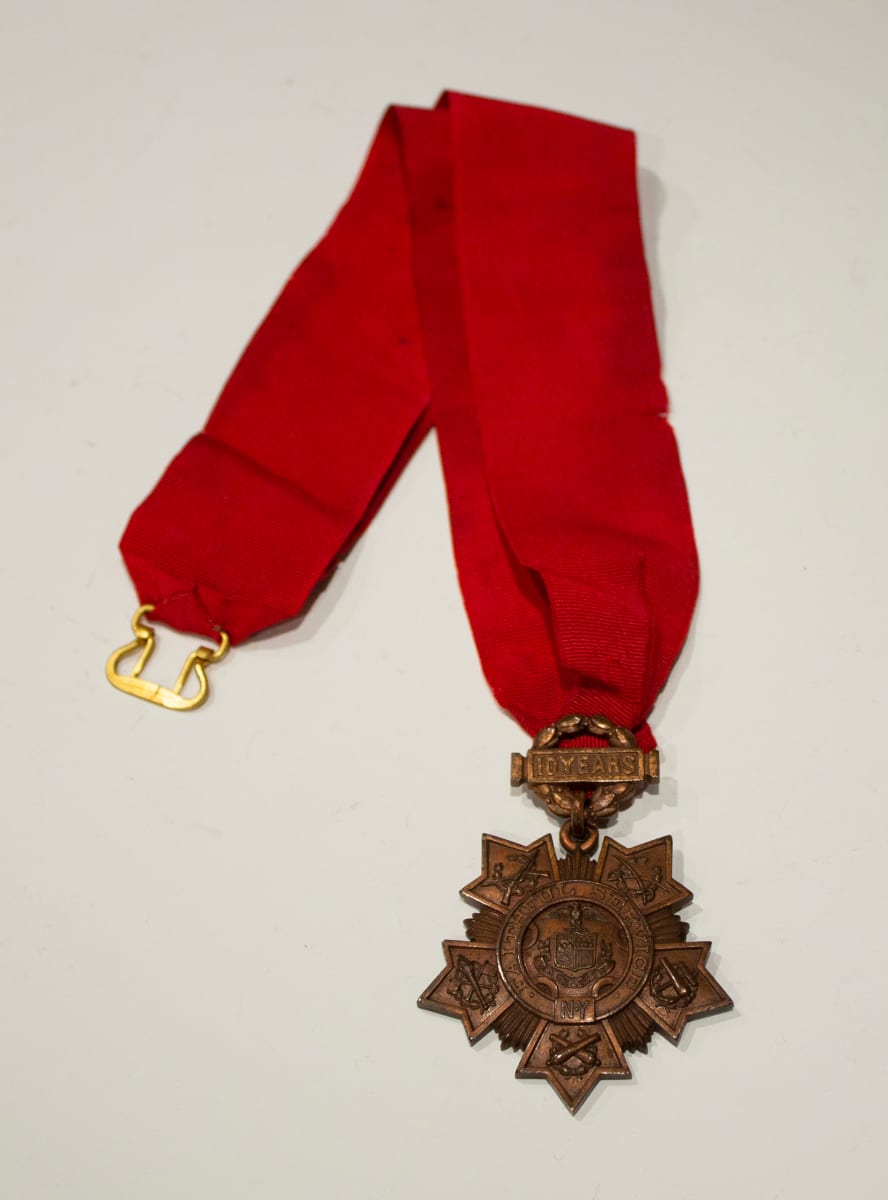 New York Long and Faithful Service Medal by Tiffany & Company 
