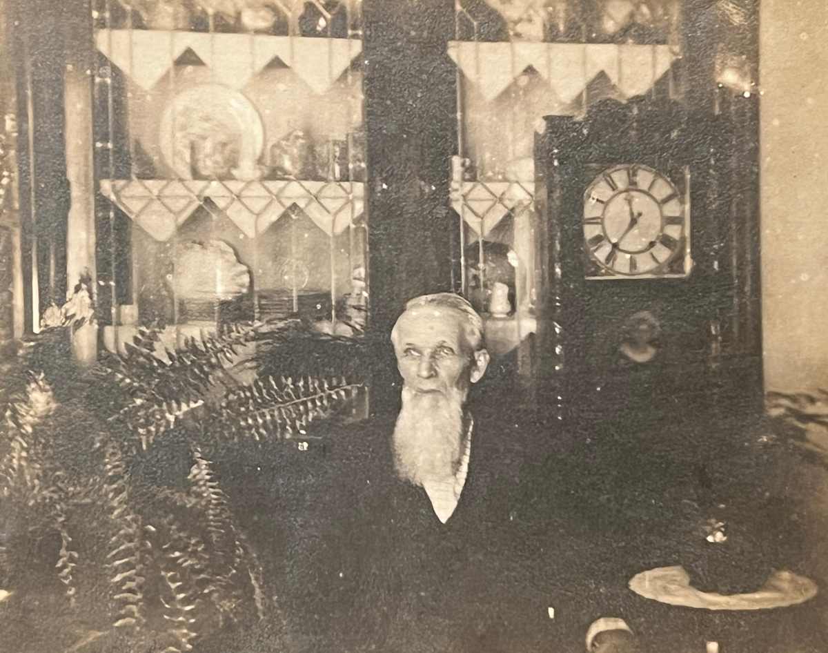 Man with Clock by Unknown, United States, Image 1.