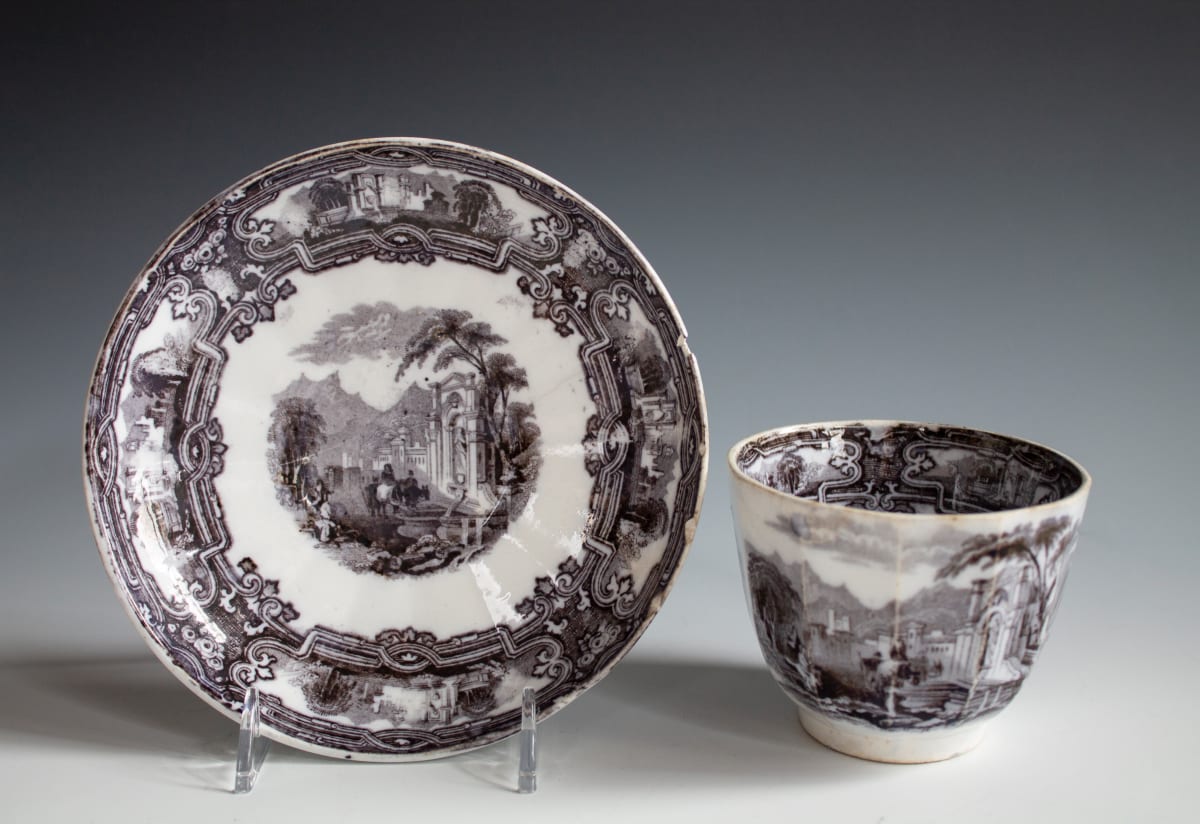 Cup and Saucer by Davenport 