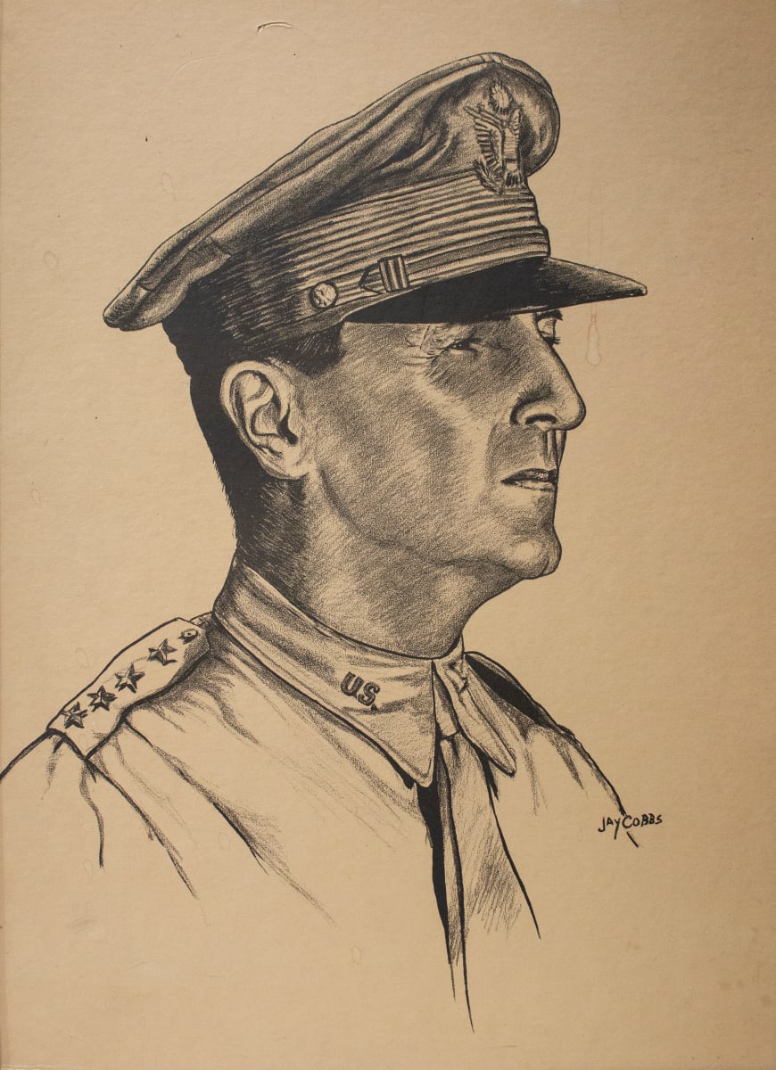 Portrait of General Douglas MacArthur by Jay Cobbs 