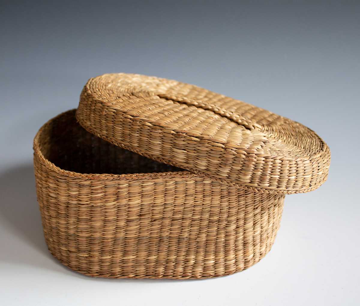 Sweetgrass Basket by Unknown, Iroquois Indian, Image 1.