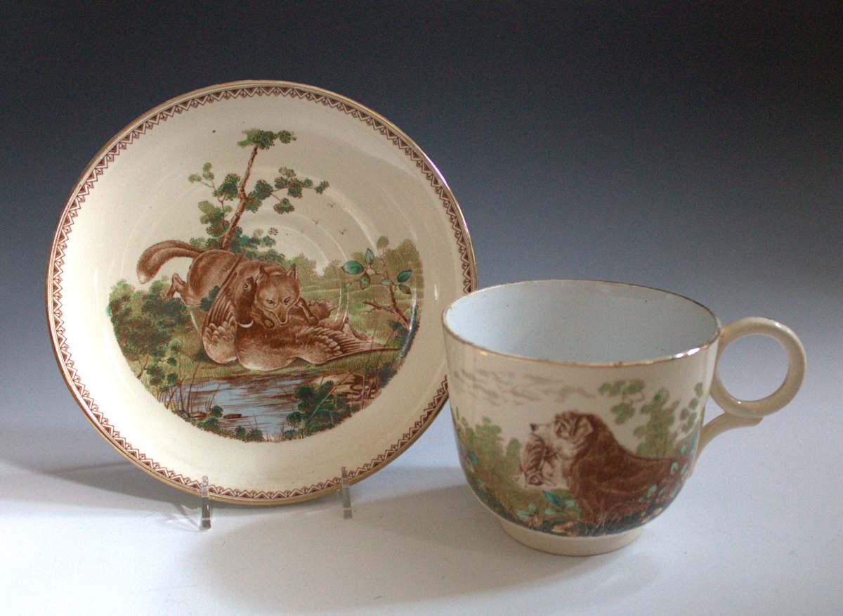 Mush Cup and Saucer by J.F. Wileman, Image 2.