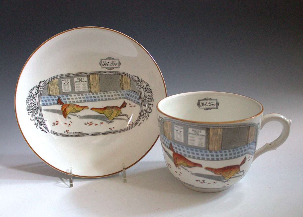 Mush Cup and Saucer by Adams & Company, Henry Alken, Image 3.