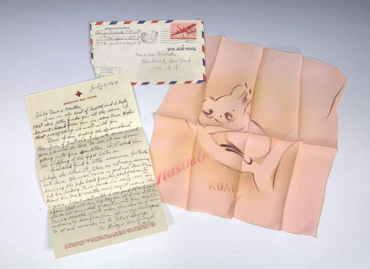World War II Letter by Carl Delberta, Image 1.