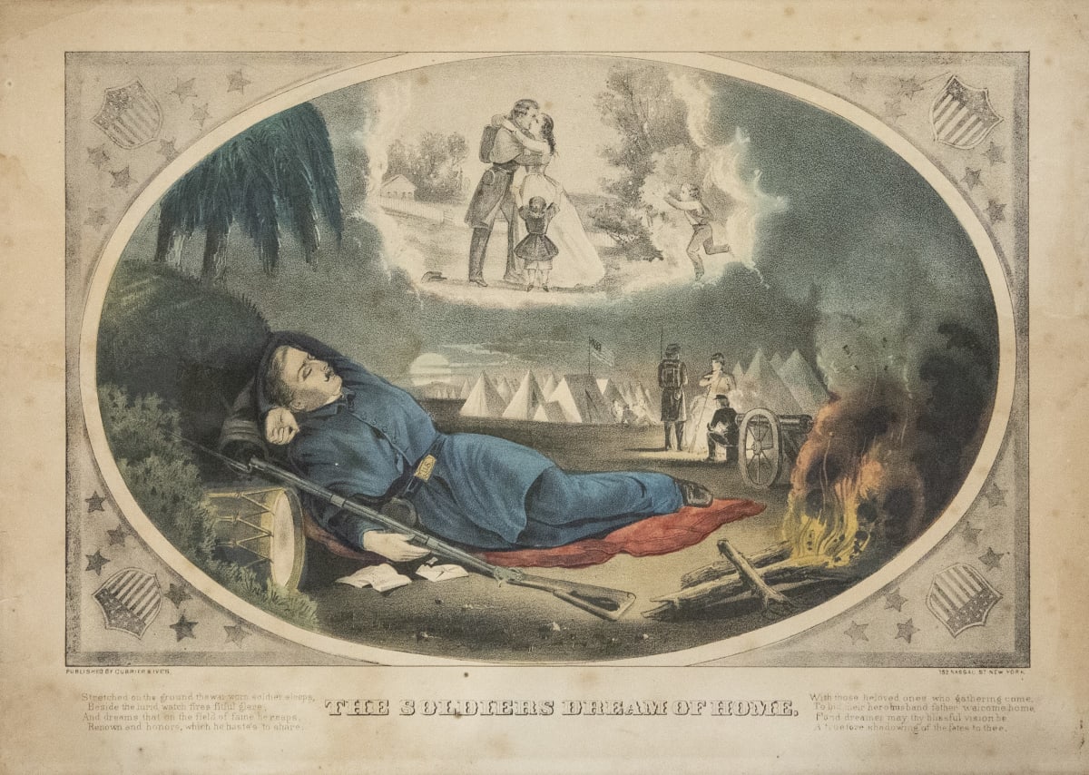 The Soldier's Dream of Home by Currier & Ives 