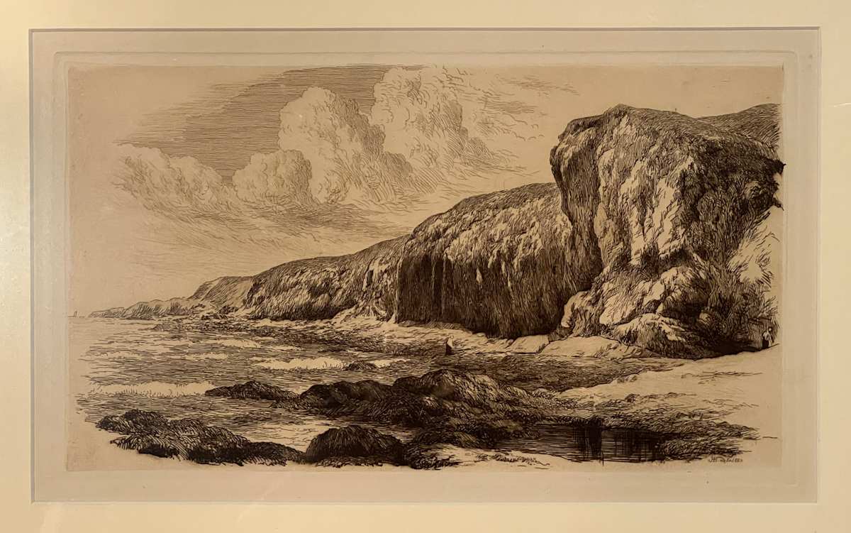 Cliff Scene by John Henry Hill, Image 1.