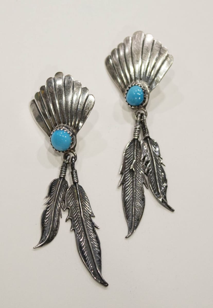 Earrings by Richard Begay 