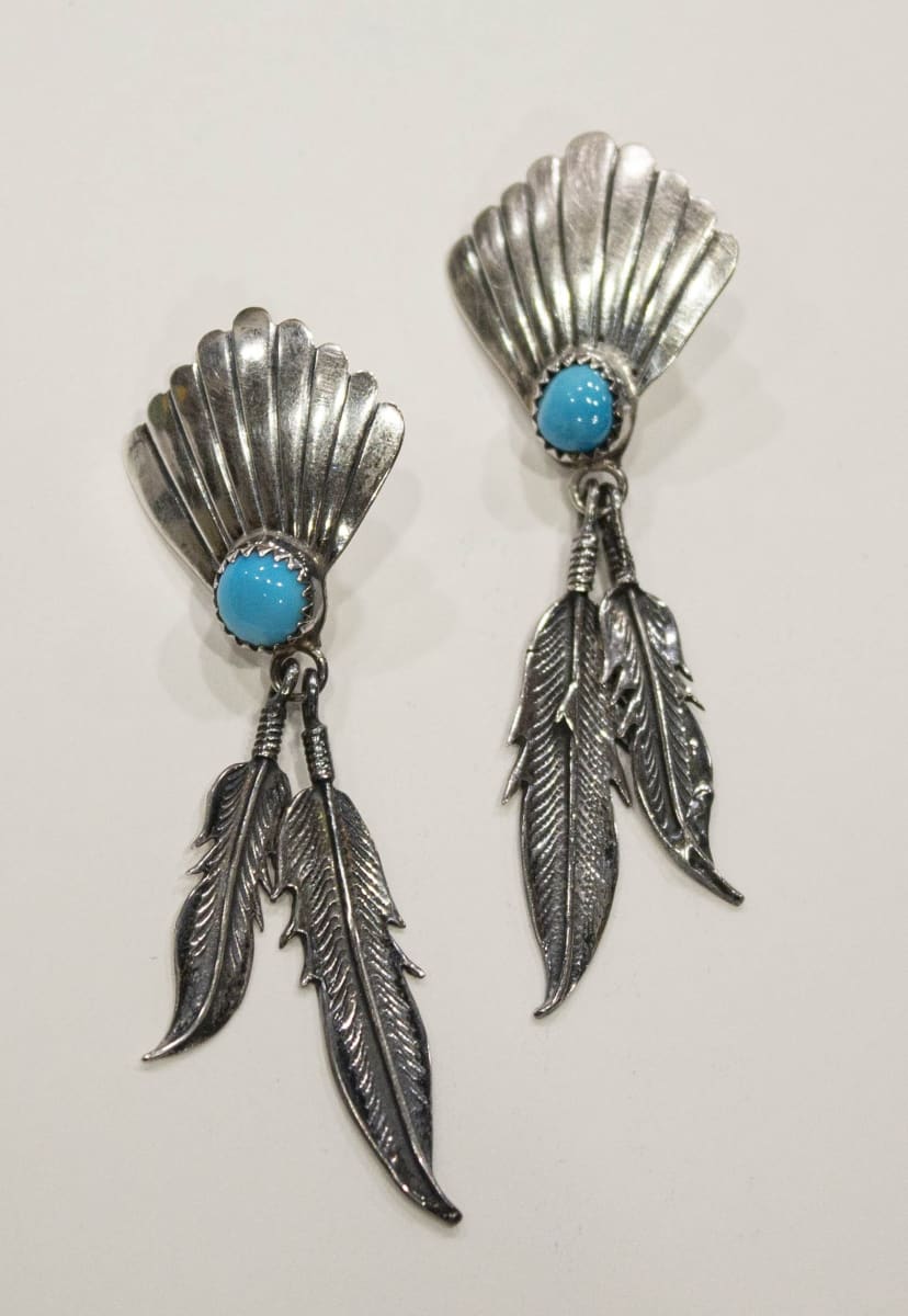 Earrings by Richard Begay, Image 2.