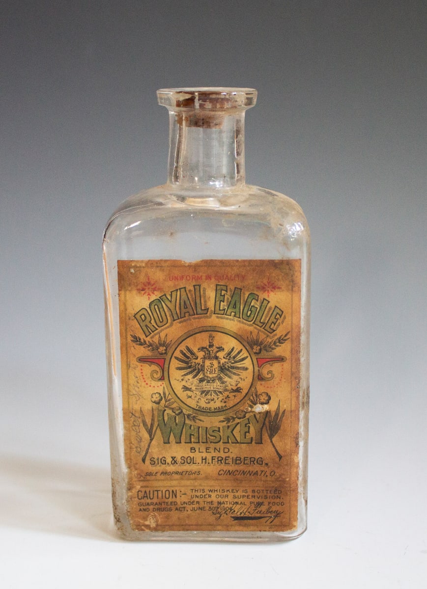 Whiskey Bottle by Royal Eagle Distilleries, Image 1.