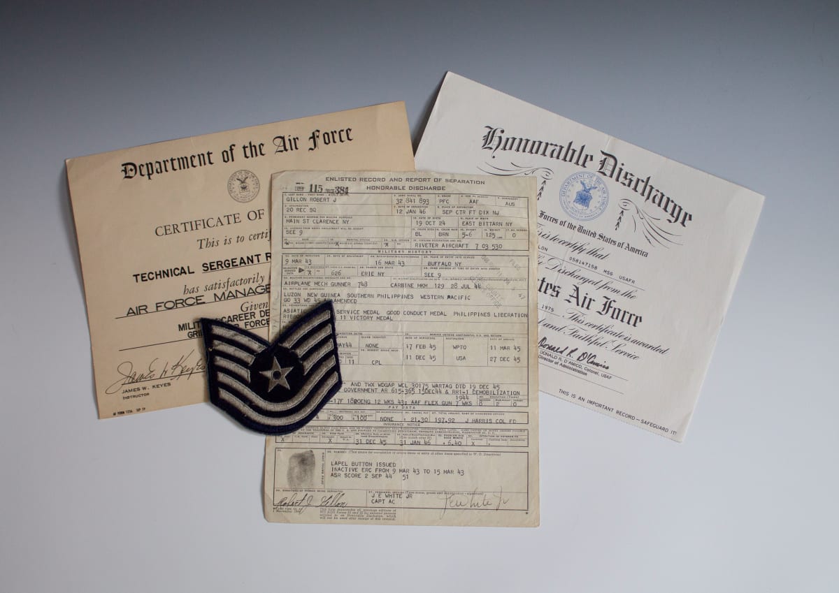 Discharge Papers by Army Air Corps 