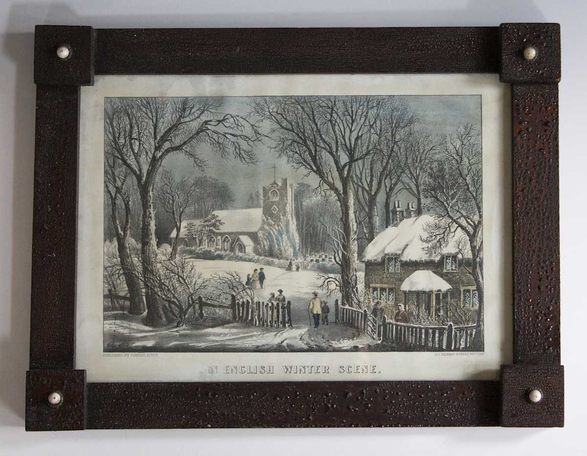 An English Winter Scene by Currier & Ives, Image 1.