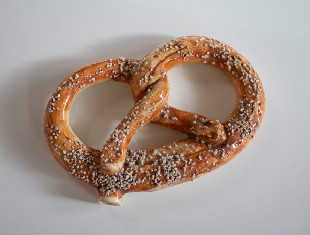 Pretzel Flask by Wm. Foust Distillery, Image 1.