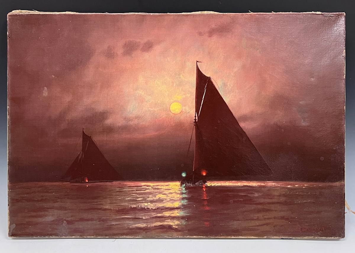 Moonlight Sailing by Charles S. Dorion, Image 1.