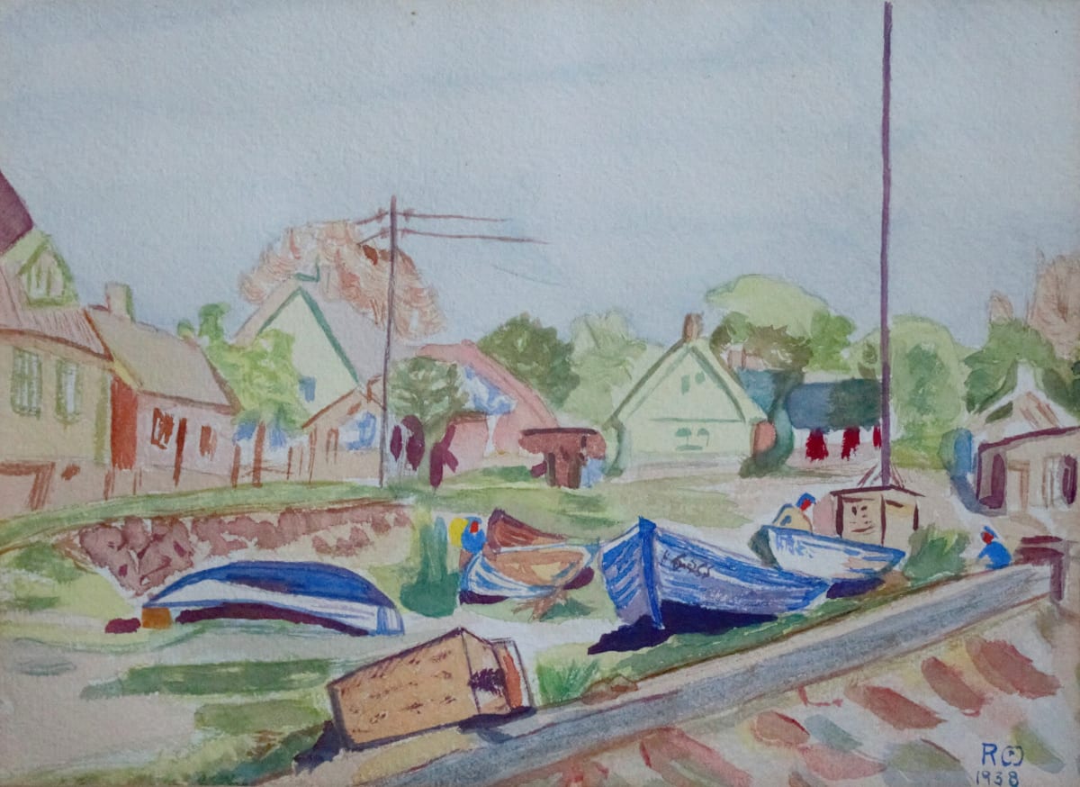 Boats on Shore by Ruth Brown Ottman, Image 1.