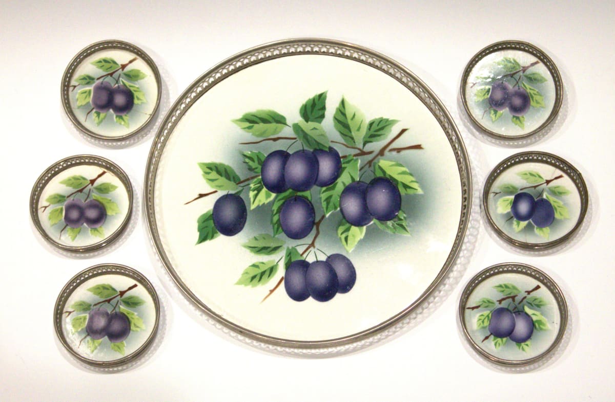 Tray and Coaster Set by Unknown, Germany, S. Sternau & Company, Image 2.