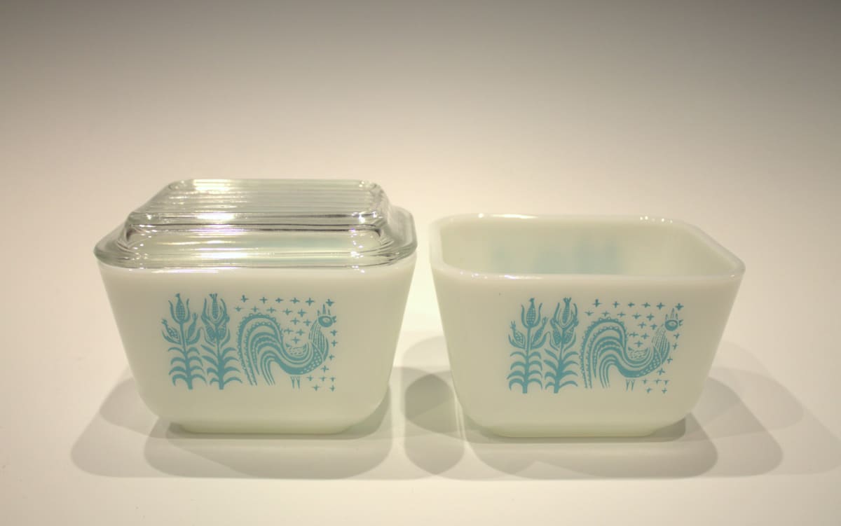 Refrigerator Containers (Set of Two) by Pyrex, Image 1.