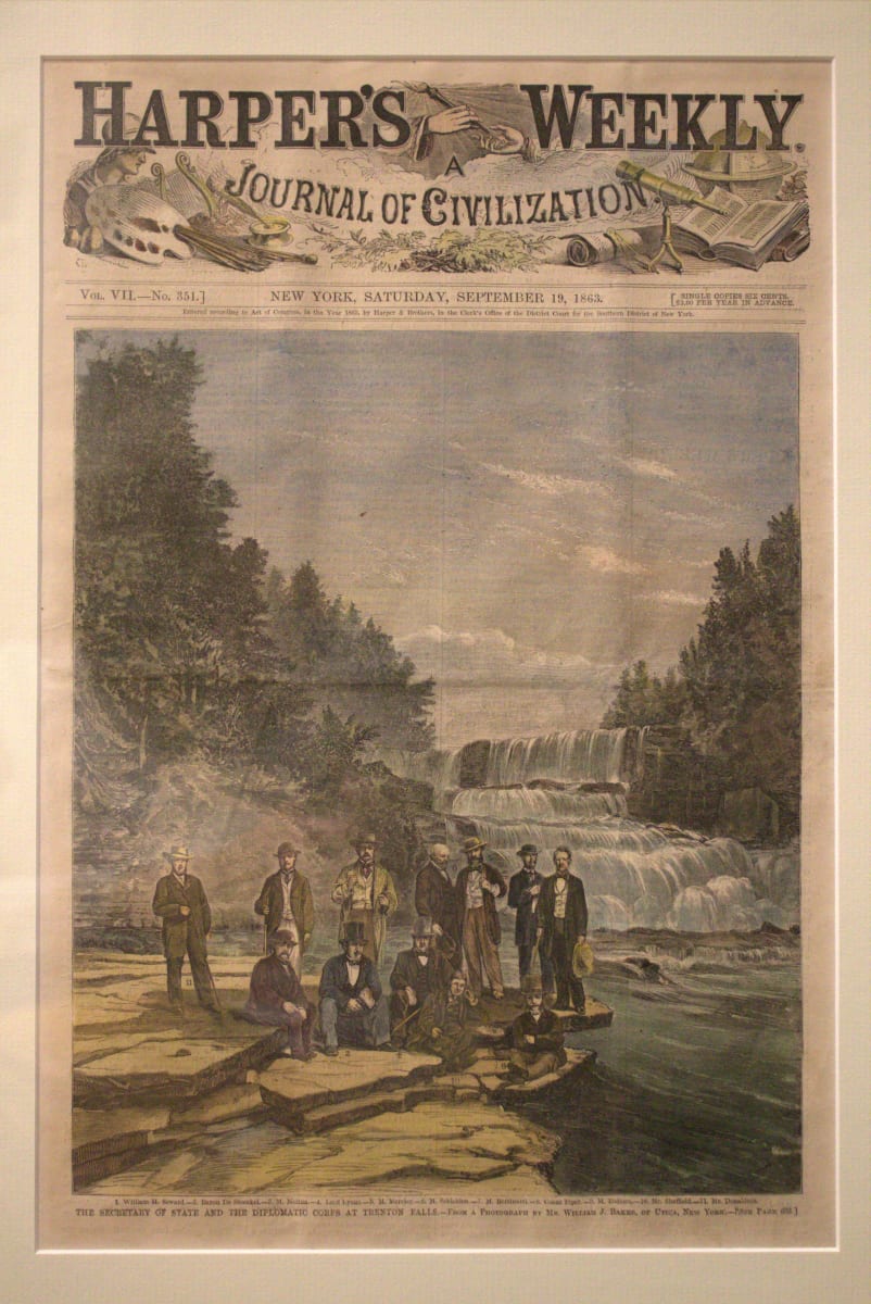 The Secretary of State and the Diplomatic Corps at Trenton Falls by William J. Baker 