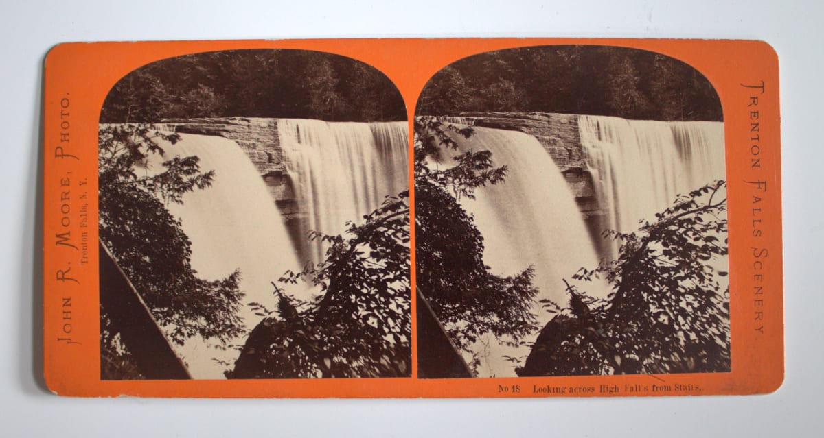 Looking across High Falls from Stairs by John R. Moore, Image 1.