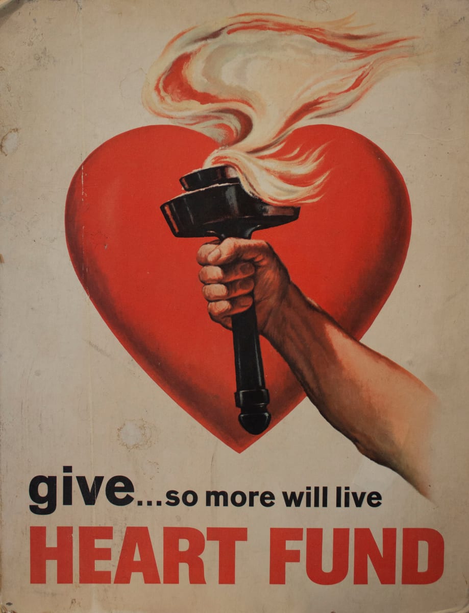 Poster by American Heart Association, Amalgamated Lithographers, Image 1.