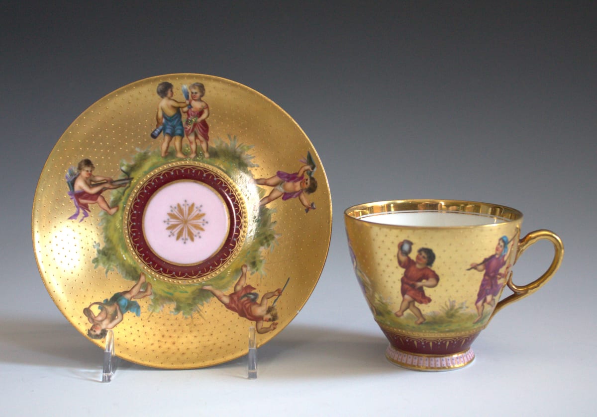 Cup and Saucer by Ackermann & Fritze, Image 2.