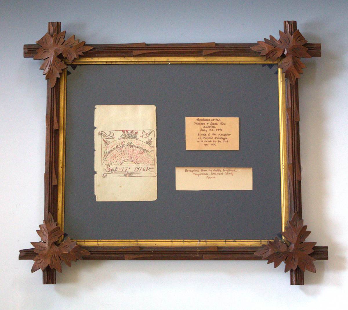 Bookplate by Fannie J. Kinsinger 