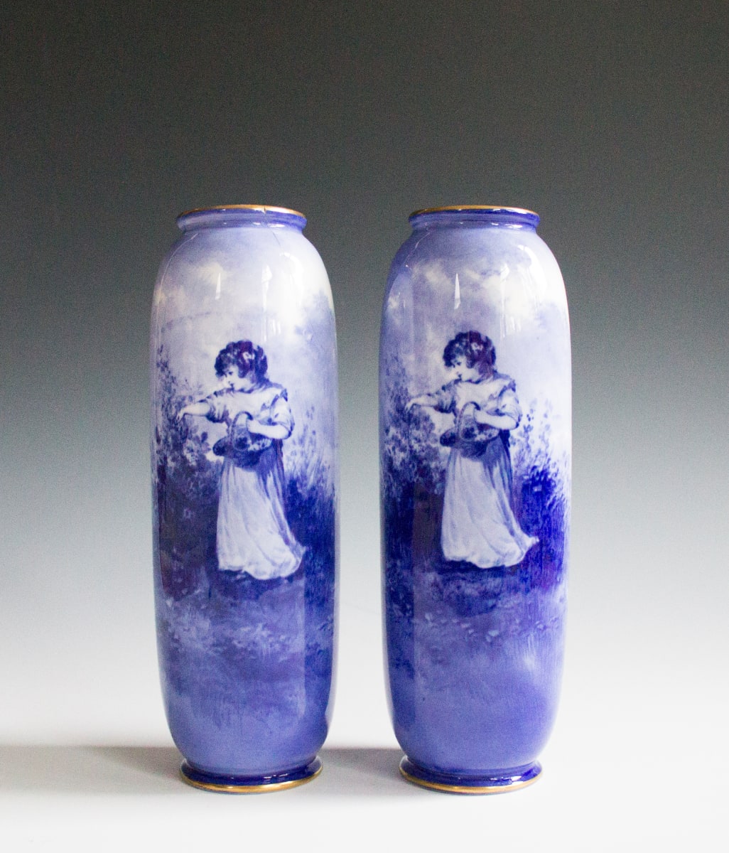 Pair of Vases by Royal Doulton, Image 1.