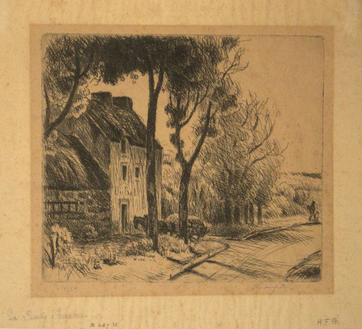 La Route d'Hennebont (The Road of Hennebont) by Adolphe-Marie-Timothée Beaufrère 