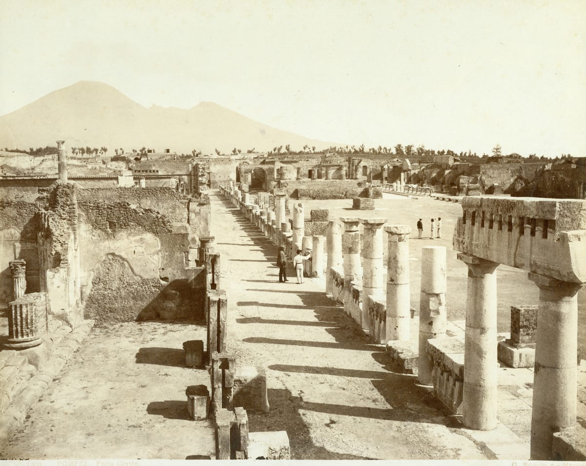 Foro Civile, Pompeii by Giorgio Sommer, Image 1.