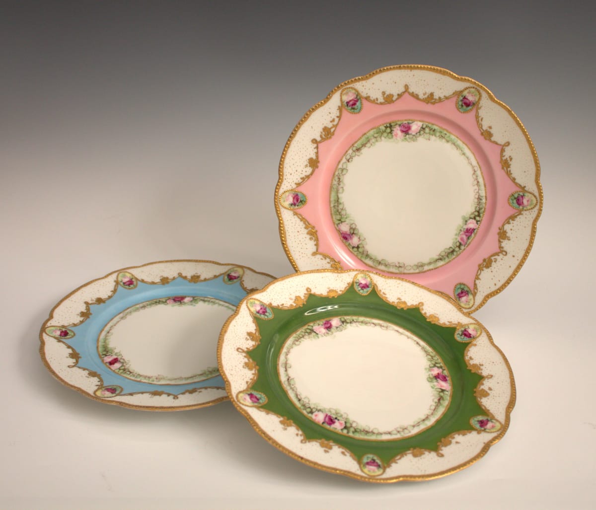 Set of Three Plates by Jean Pouyat 
