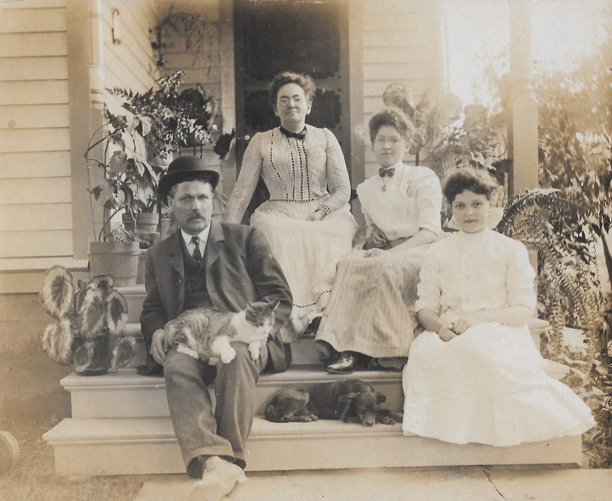 Family with Pets by Unknown, United States, Image 1.